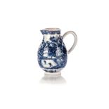 A CHINESE BLUE AND WHITE SPARROW-BEAK JUG, QING DYNASTY, QIANLONG 1735 – 1796 The ovoid body