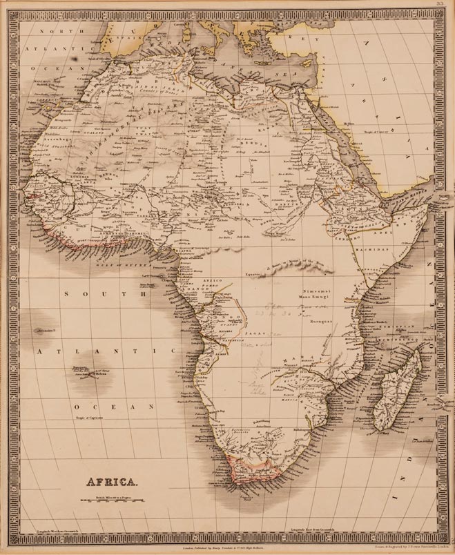 Henry Teesdale AFRICA London, [1831] Copperplate, uncoloured, ‘33’ top and bottom right, pencil