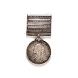 AN ANGLO-BOER WAR QUEENS SOUTH AFRICA MEDAL With four clasps , Cape Colony, Johannesburg, Diamond