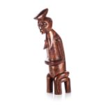 BAROTSE, SEATED FEMALE FIGURE, ZAMBIA 42cm high PROVENANCEPROVENANCE The Clayton Holliday Collection