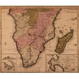 Nicholas Visscher CARTE DE L'AFRIQUE MERIDIONALE OU PAYS ENTRE LA LIGNE & LE CAP DE BONNE