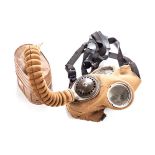 A WWII GAS MASK, BARRINGER, WALLIS AND MANNERS LIMITED, MODEL 4A, CIRCA 1939 A no. 4A WWII