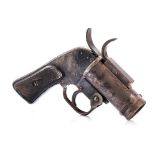 A WWII FLARE PISTOL The US M8 flare pistol dated 1943, marked “CEVC”, 37mm pistol pyrotechnic,