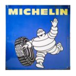 AN ENAMELLED MICHELIN TYRES SIGN, 1960s 65 by 65cm