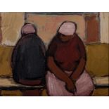 Eleanor Esmonde-White (South African 1914-2007) TWO FIGURES signed oil on canvas 33,5 by 43,5cm