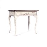 A LIMEWASHED OCCASIONAL TABLE, MANUFACTURED BY PIERRE CRONJE