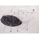 Moshekwa Langa ( -) ABSTRACT WITH ARROWS signed and dated 1996 on the reverse graphite pencil with