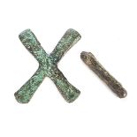 KATANGA CROSS AND INGOT/ CURRENCY, DEMOCRATIC REPUBLIC OF CONGO 21cm high (2) (2)