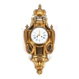 A FRENCH ORMOLU CARTEL CLOCK BY VINCENTI ET CIE, SECOND HALF 19TH CENTURY The circular white