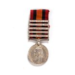 AN ANGLO-BOER WAR QUEENS SOUTH AFRICA MEDAL With five clasps to the South African Constabulary, Cape