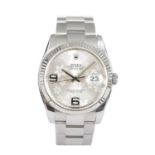 A GENTLEMAN’S STAINLESS STEEL AND WHITE GOLD WRISTWATCH, ROLEX DATEJUST Reference number 116324, the