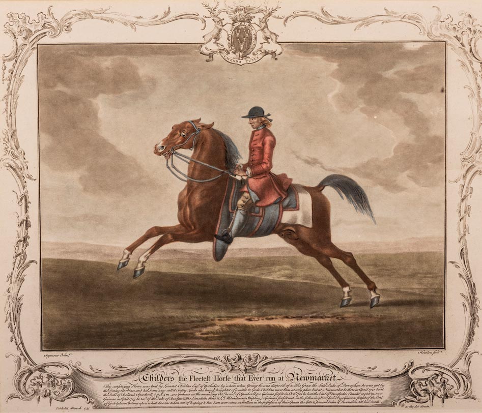 After Seymour A PAIR OF RICHARD HOUSTON HORSE RACING PRINTS Childers, the Fleetest Horse that Ever