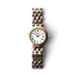 A LADY’S BALMAIN SWISS WRISTWATCH The circular 18mm white dial with Roman numerals, on a steel and
