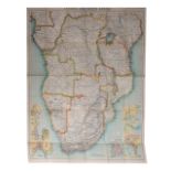 Author Not Indicated BARTHOLOMEW'S NEW MAP OF CENTRAL & SOUTH AFRICA (1907) Edinburgh: John