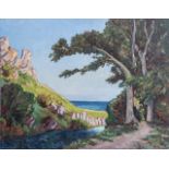 Olchert Braak (South African 1894-1971) BETTY'S BAY CAPE signed and dated '50; title inscribed on