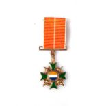 MINIATURE HONORIS CRUX GOLD Marked silver