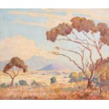 Olchert Braak (South African 1894-1971) MOUNTAINOUS LANDSCAPE WITH TREE AND POND and SWAZILAND,