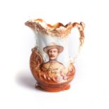 BOER WAR BADEN POWELL CERAMIC JUG Clean condition with no chips or cracksHeight 16.5 cm