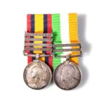 QUEENS SOUTH AFRICA/KINGS SOUTH AFRICA MEDAL SET QSA 4 Bar CAPE COLONY, DRIETFONTEIN, JHB, BELFAST