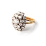 A DIAMOND RING Claw-set to the centre with a round brilliant-cut diamond weighing approximately 0,