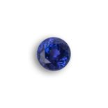 A 2,02CT SAPPHIRE The round, brilliant-cut sapphire, accompanied by an EGL certificate no.