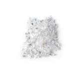 A MELEE OF LOOSE, UNCOUNTED DIAMONDS The baguette-cut diamonds, white colour range, weighing