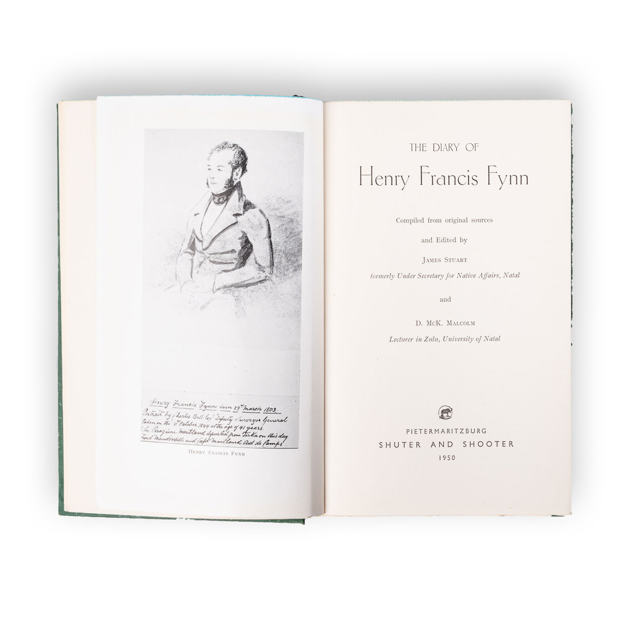 Stuart, James and Malcolm, D. McK. (Eds) THE DIARY OF HENRY FRANCIS FYNN Pietermaritzburg: Shuter