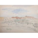 Enslin Hercules du Plessis (South African 1894-1978) VIRGINIA CITY, NEVADA signed and inscribed with