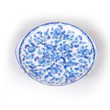 A ROSENTHAL 'ELSA' PATTERN KRONACH GERMANY PLATE Oval with handles, white ground, blue