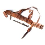 GERMAN SOUTH WEST AFRICAN SCHUTZTRUPPEN COMBAT BANDOLIER Complete with KS bayonet with frog and