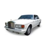 A 1984 ROLLS ROYCE SPIRIT Old English White with royal blue piped Connolly leather interior, 6,75