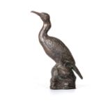 A BRONZE SCULPTURE OF AN EGRIT Stamped signature ROBERTS, 35,5cm high