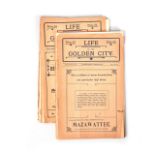 Various Authors LOT OF 5 ISSUES OF LIFE IN THE GOLDEN CITY This lot comprises of 5 issues of Life in