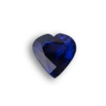 A 27,06CT TANZANITE The heart-shaped tanzanite (AAA+) vivid blue, eye-clean, accompanied by an EGL