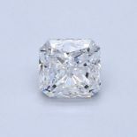 A 1.56 CARAT CUT-CORNERED SQUARE DIAMOND The cut-cornered square diamond accompanied by a GIA