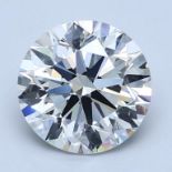 A 5.00 CARAT ROUND DIAMOND The round brilliant-cut diamond accompanied by a GIA certificate no.