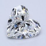 A 1.00 CARAT HEART-SHAPE DIAMOND The heart-shaped diamond accompanied by a GIA certificate no.