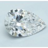 A 2.02 CARAT PEAR-SHAPED DIAMOND The pear shaped diamond accompanied by a GIA certificate no.