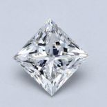 A 0.90 CARAT PRINCESS-CUT DIAMOND The princess-cut cut diamond accompanied by a GIA certificate