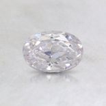 A 1.00 CARAT FAINT PINK OVAL DIAMOND The oval-cut diamond accompanied by a GIA certificate no.