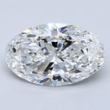 A 1.51 CARAT OVAL-CUT DIAMOND The oval-cut diamond accompanied by a GIA certificate no. 7311400600