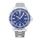 A GENTLEMAN’S STAINLESS STEEL WRISTWATCH, TAG HEUER AQUARACER Reference no. WAK2111.BA0830,