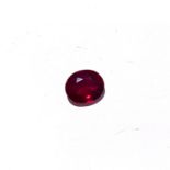 A 2,50CT RUBY An oval brilliant-cut natural ruby