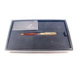 A PARKER SONNET BALL PEN accompanied by box and papers
