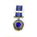 AN SADF SOUTHERN CROSS MEDAL (SM) 1976 WITH 2ND AWARD BAR Numbered 4092, ex Stores, hallmarked