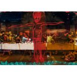 Beezy Bailey (South African 1962-) THE LAST SUPPER REIMAGINED signed on the reverse mixed media on