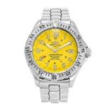 A GENTLEMAN’S STAINLESS STEEL WRISTWATCH, BREITLING SUPEROCEAN PROFESSIONAL Reference no. A17345,