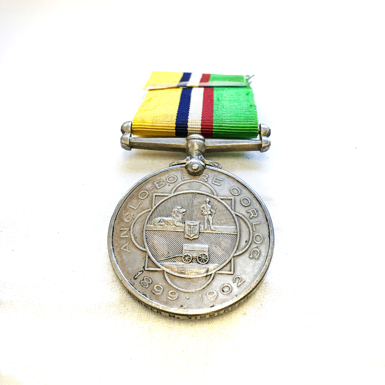 AN ANGLO BOER OORLOGS MEDALJE (ABO) BOER WAR Inscribed to Burger H Timmerman, Middleberg Commando - Image 2 of 3