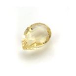 A 17.09CT SCAPOLITE A faceted teardrop-cut scapolite