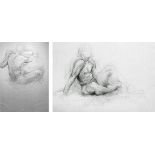 Vivian van der Merwe (South African 1956 -) FIGURE STUDY and STUDY EDITION, two in the lot each